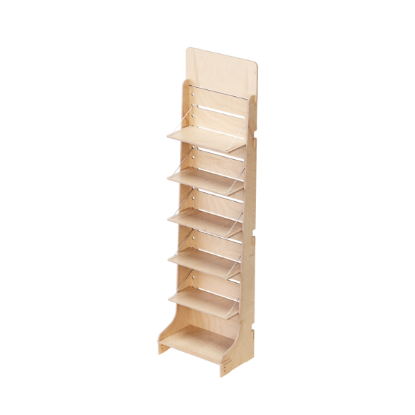 Load image into Gallery viewer, Flexi 400 Adjustable Wooden Display Stand with 6 Shelves