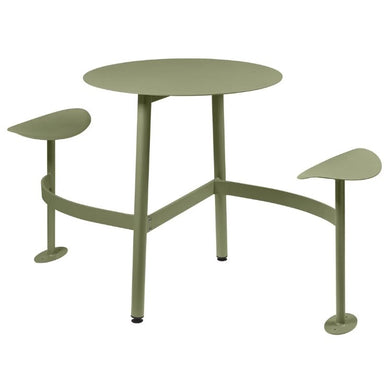 BOLDER 2-Seater Modular Round Outdoor Table with Integrated Seating - Custom Wood Designs BOLDER 2-Seater Modular Round Outdoor Table with Integrated Seating made from [material] –  [use_case] | Custom Wood Designs