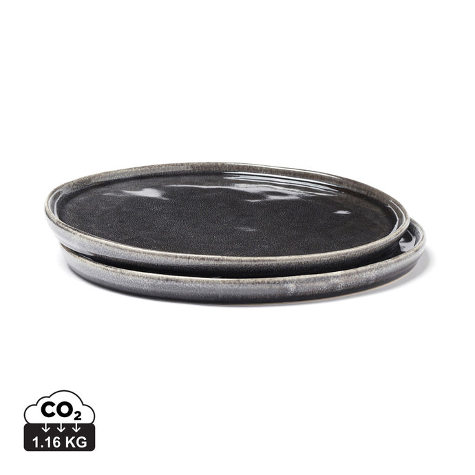 Nomimono plate 20 cm, 2 pcs set - Custom Wood Designs