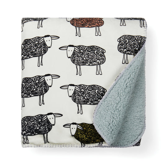 Sheep GRS recycled PET pile blanket - Custom Wood Designs