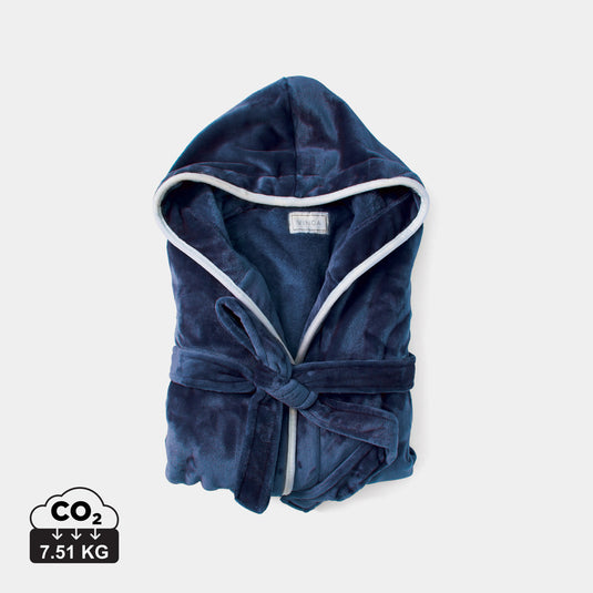 Louis luxury plush GRS RPET robe size S-M - Custom Wood Designs