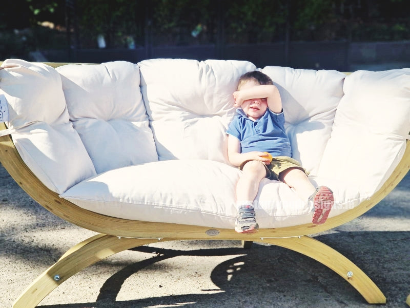 Load image into Gallery viewer, Siena Duo Sofa - Custom Wood Designs Siena Duo Sofa made from [material] –  [use_case] | Custom Wood Designs
