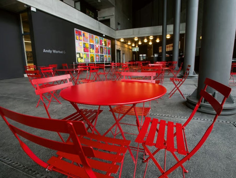 Load image into Gallery viewer, Bistro Table  Ø 96 - Custom Wood Designs Bistro Table  Ø 96 made from [material] –  [use_case] | Custom Wood Designs
