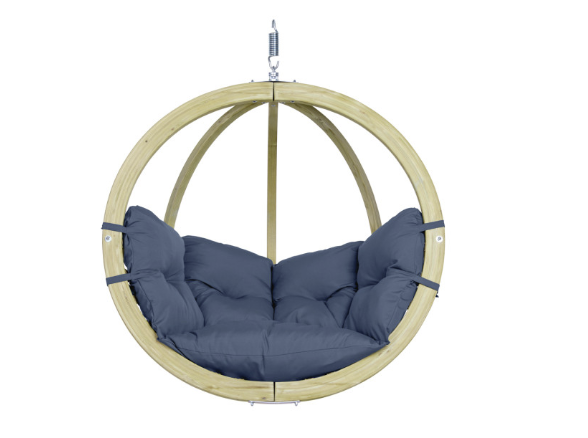 Load image into Gallery viewer, Globo Wood Hanging Chair - Custom Wood Designs Globo Wood Hanging Chair made from [material] – Ideal for [use_case] | Custom Wood Designs
