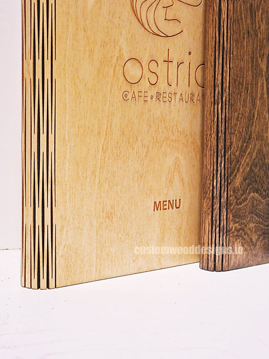 20 x Personalised Wood Menus 20x20cm Custom Wood Designs __label: Multibuy CU1646_1_b07b710b-3a5a-4518-a9ea-c92235cf8ce8