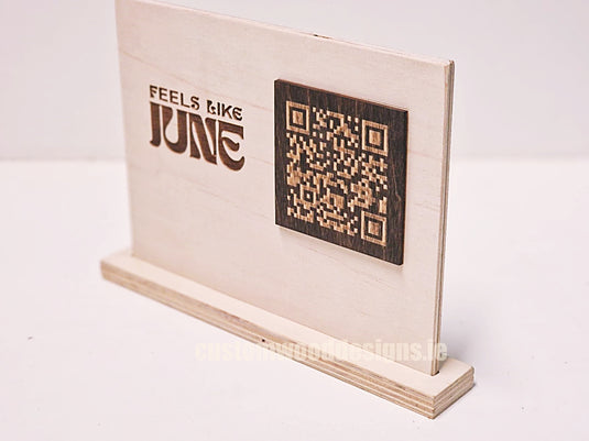 QR Display Stands A5 (Natural) 10-1000 Custom Wood Designs CUSTOM_2_543ece80-d0e6-4173-bafd-16b1d4b1cc39