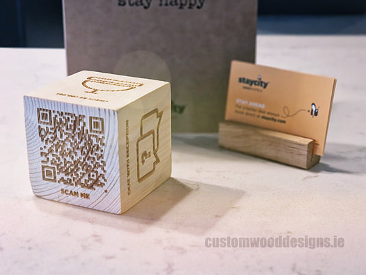 QR Code Block Natural 3 sides Branded 10-1000 Custom Wood Designs CustomWoodDesignsIreland68137fcb-44cb-46e4-aa5a-63ca226cc516