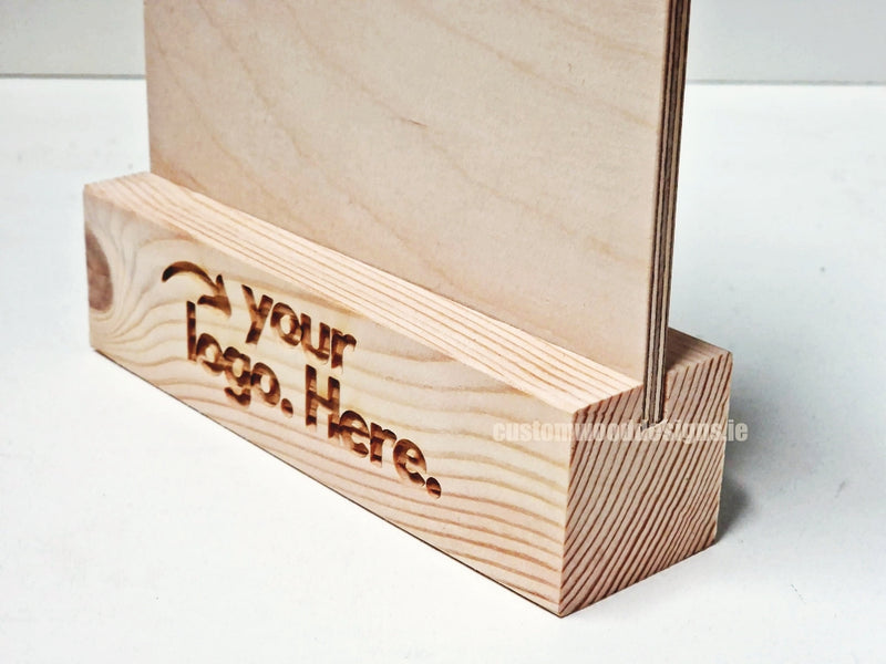 Load image into Gallery viewer, Clipboard Block Set - A5 Natural x10 Custom Wood Designs CustomWoodDesignsIrelandDoublesidedA4sizePointofsaleInformationholderA4clipboardandblocksetInformationDisplayretailhospitalitycorporateCWD_3
