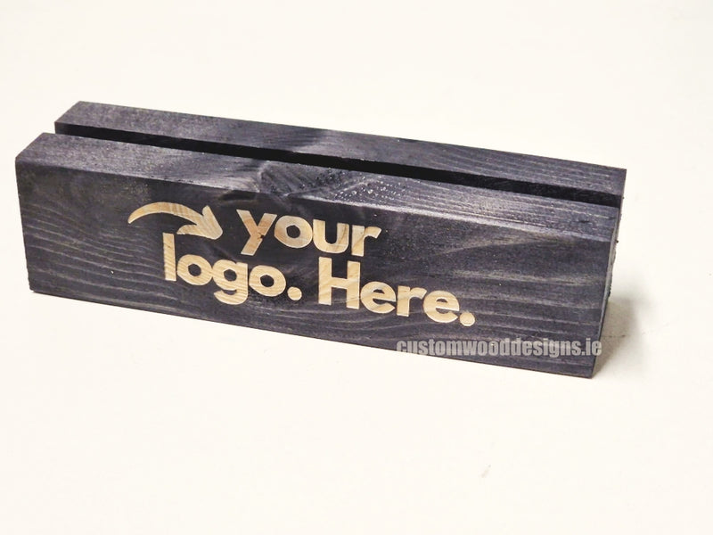 Load image into Gallery viewer, A5 Black Pine Display Block – Black (Pack of 10) - Custom Wood Designs
