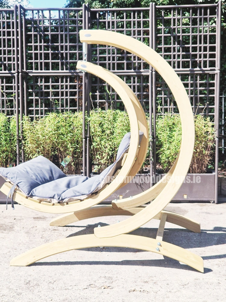 Load image into Gallery viewer, Swing Lounger &amp; Stand - Custom Wood Designs
