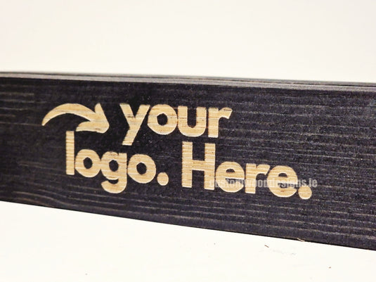 A4 Black Pine Display Block – Black (Pack of 10) - Custom Wood Designs