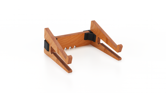 Supporto pc portatile UP+ Oak - Custom Wood Designs