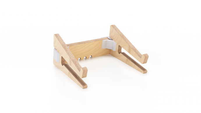 Supporto pc portatile UP+ Green Edition - Custom Wood Designs