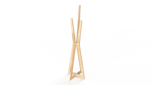 Appendiabiti Indy Exclusive birch plywood coat stand with a modern design