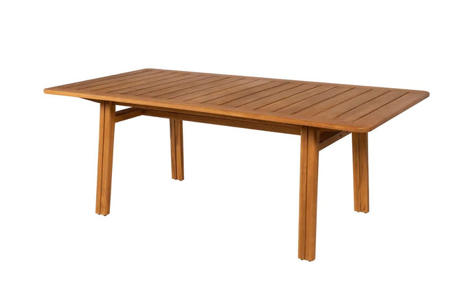 LODGE Solid Teak Dining Table 200 x 105 cm - Custom Wood Designs LODGE Solid Teak Dining Table 200 x 105 cm made from [material] –  [use_case] | Custom Wood Designs