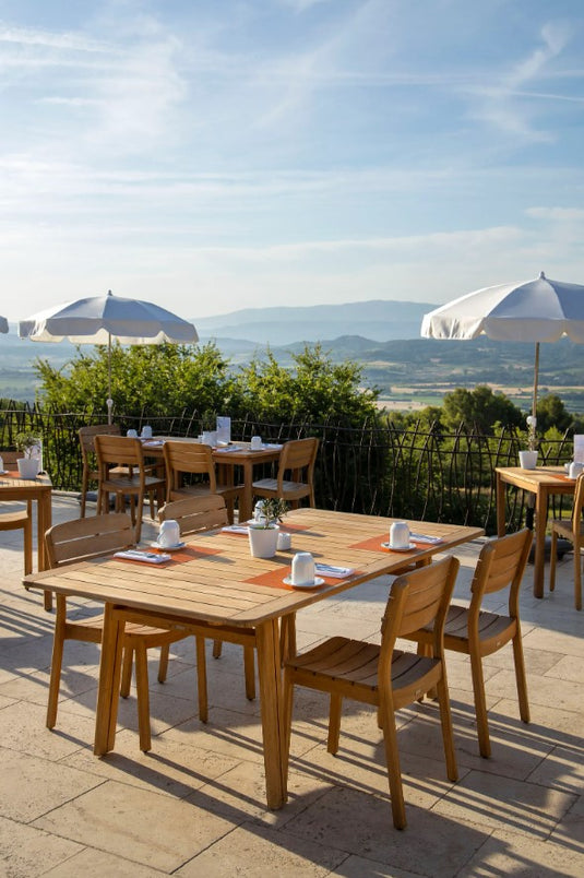 LODGE Solid Teak Dining Table 200 x 105 cm - Custom Wood Designs LODGE Solid Teak Dining Table 200 x 105 cm made from [material] –  [use_case] | Custom Wood Designs