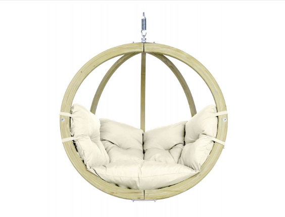 Load image into Gallery viewer, Globo Wood Hanging Chair - Custom Wood Designs Globo Wood Hanging Chair made from [material] – Ideal for [use_case] | Custom Wood Designs
