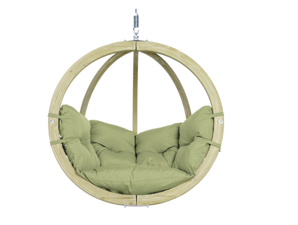 Load image into Gallery viewer, Globo Wood Hanging Chair - Custom Wood Designs Globo Wood Hanging Chair made from [material] – Ideal for [use_case] | Custom Wood Designs
