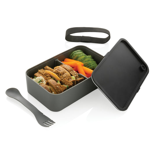 GRS recycled PP lunch box with spork - Custom Wood Designs