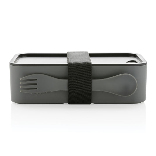GRS recycled PP lunch box with spork - Custom Wood Designs