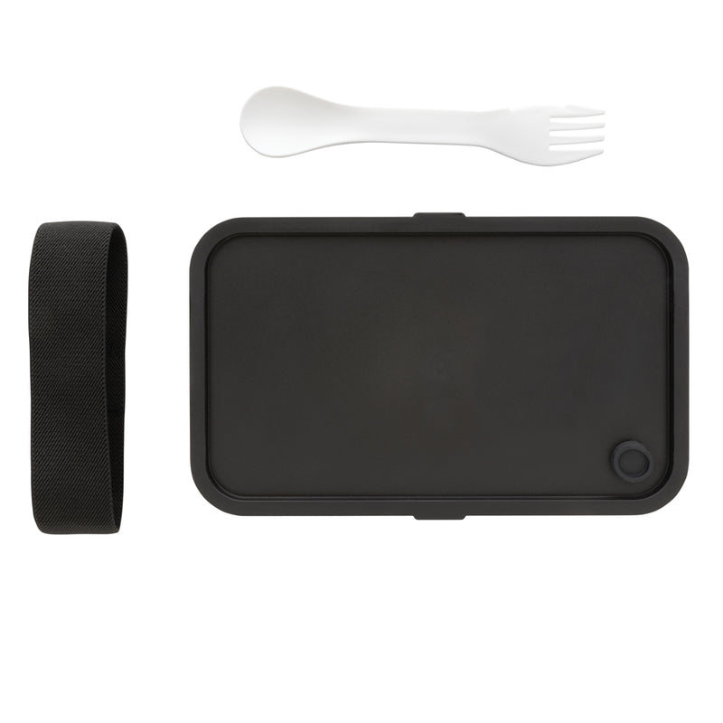Load image into Gallery viewer, GRS recycled PP lunch box with spork - Custom Wood Designs
