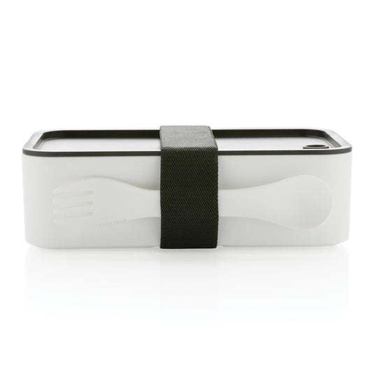 GRS recycled PP lunch box with spork - Custom Wood Designs
