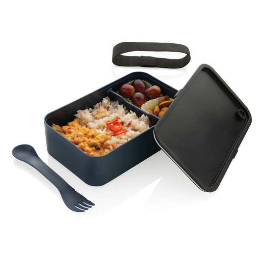 GRS recycled PP lunch box with spork - Custom Wood Designs