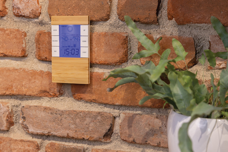 Load image into Gallery viewer, Utah RCS rplastic and bamboo weather station - Custom Wood Designs
