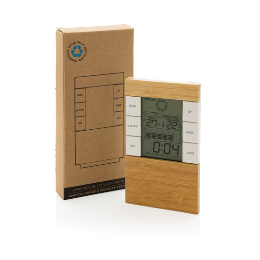 Utah RCS rplastic and bamboo weather station - Custom Wood Designs