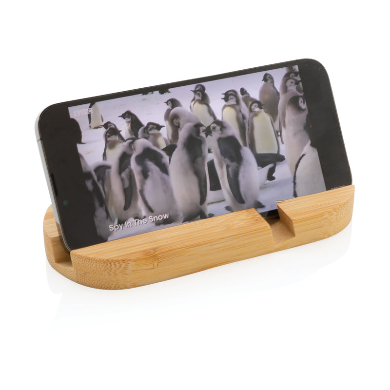 Load image into Gallery viewer, Bamboo tablet and phone holder - Custom Wood Designs
