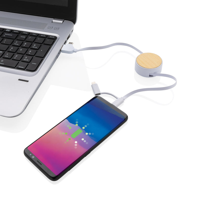 Load image into Gallery viewer, RCS recycled plastic Ontario 6-in-1 retractable cable - Custom Wood Designs
