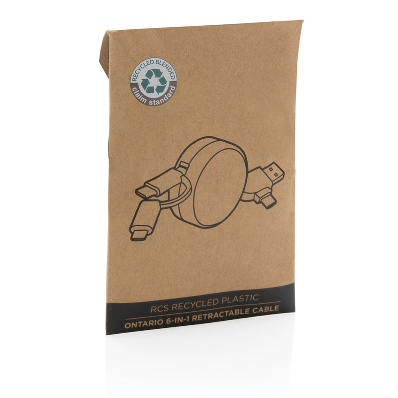 Load image into Gallery viewer, RCS recycled plastic Ontario 6-in-1 retractable cable - Custom Wood Designs
