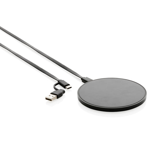 RCS standard recycled plastic 10W wireless charger - Custom Wood Designs