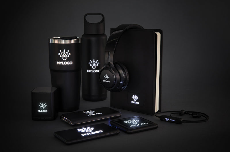 Load image into Gallery viewer, Light up logo wireless speaker - Custom Wood Designs
