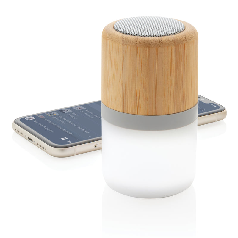 Load image into Gallery viewer, Bamboo colour changing 3W speaker light - Custom Wood Designs
