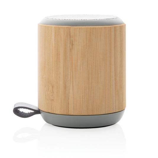 Bamboo and fabric 3W wireless speaker - Custom Wood Designs
