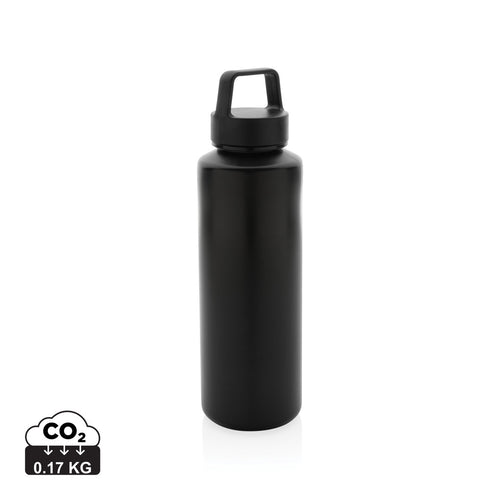 RCS certified recycled PP water bottle with handle - Custom Wood Designs