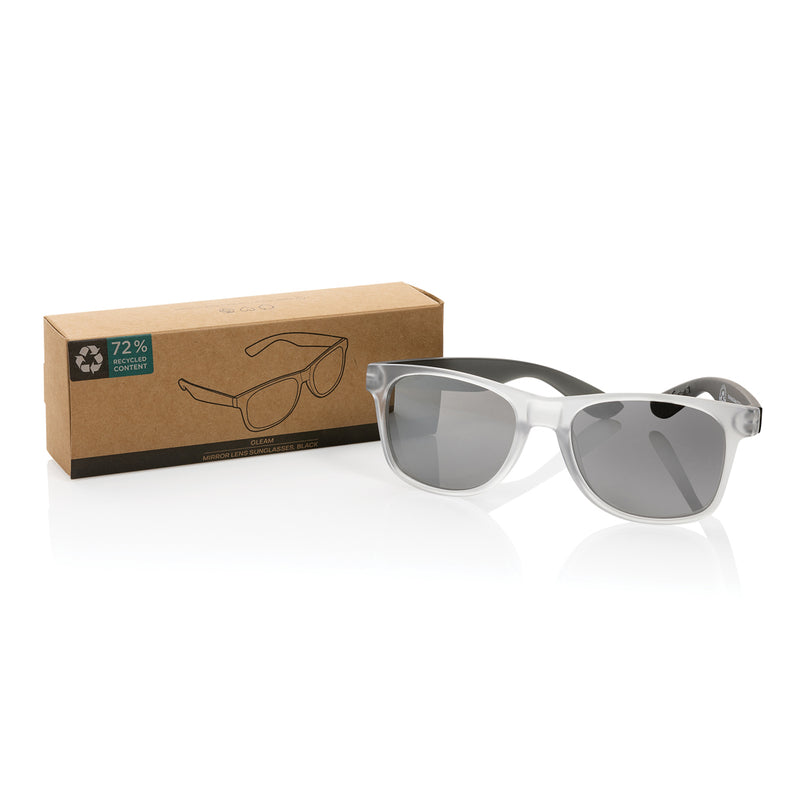 Load image into Gallery viewer, Gleam RCS recycled PC mirror lens sunglasses - Custom Wood Designs
