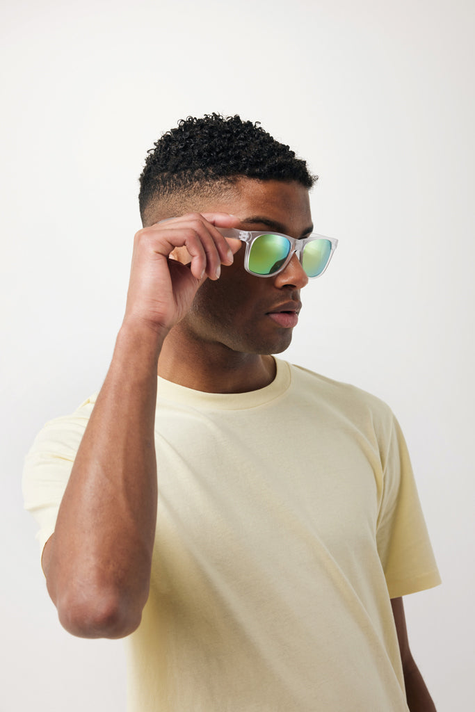 Load image into Gallery viewer, Gleam RCS recycled PC mirror lens sunglasses - Custom Wood Designs

