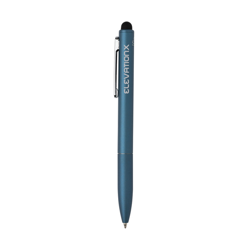 Load image into Gallery viewer, Kymi RCS certified recycled aluminium pen with stylus - Custom Wood Designs
