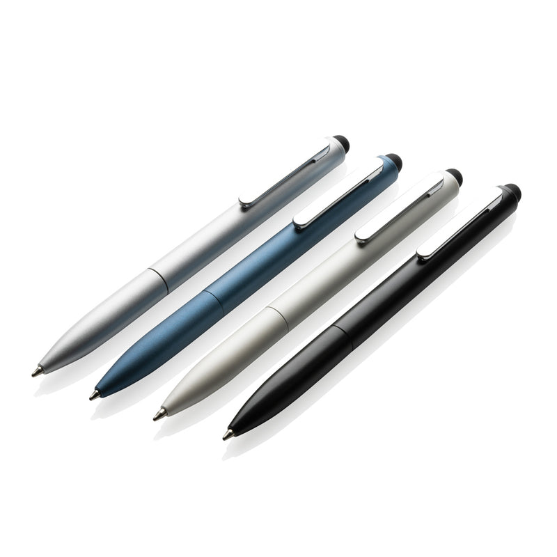 Load image into Gallery viewer, Kymi RCS certified recycled aluminium pen with stylus - Custom Wood Designs
