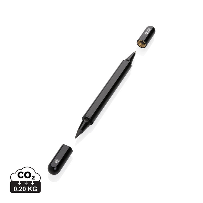 Swiss Peak Storm RCS recycled aluminum dual tip pen - Custom Wood Designs