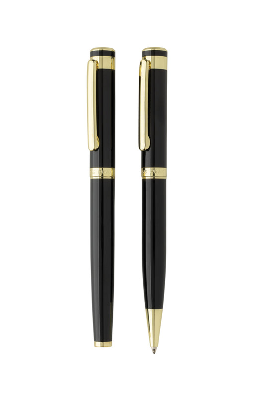 Swiss Peak Luca RCS recycled brass deluxe pen set - Custom Wood Designs
