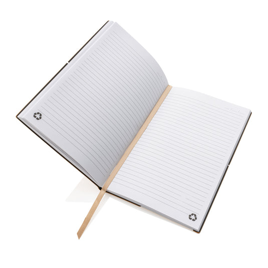 A5 GRS recycled leather notebook - Custom Wood Designs