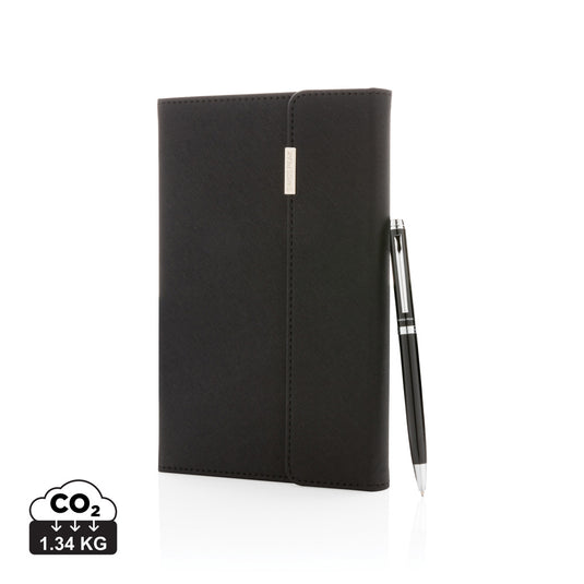 Swiss Peak deluxe A5 notebook and pen set - Custom Wood Designs