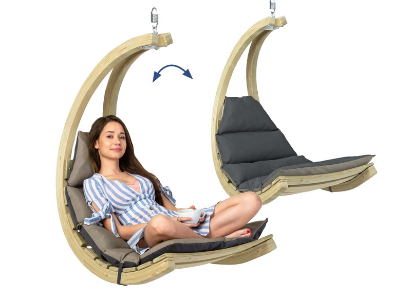 Load image into Gallery viewer, Swing Chair &amp; Stand Set - Custom Wood Designs Swing Chair &amp; Stand Set made from [material] –  [use_case] | Custom Wood Designs
