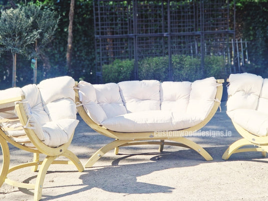 Siena Lounge Set with Tavolino Table - Custom Wood Designs Siena Lounge Set with Tavolino Table made from [material] –  [use_case] | Custom Wood Designs