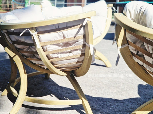 Siena Lounge Set with Tavolino Table - Custom Wood Designs Siena Lounge Set with Tavolino Table made from [material] –  [use_case] | Custom Wood Designs