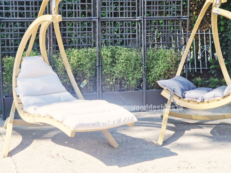 Load image into Gallery viewer, Swing Lounger &amp; Stand Set - Custom Wood Designs Swing Lounger &amp; Stand Set made from [material] –  [use_case] | Custom Wood Designs
