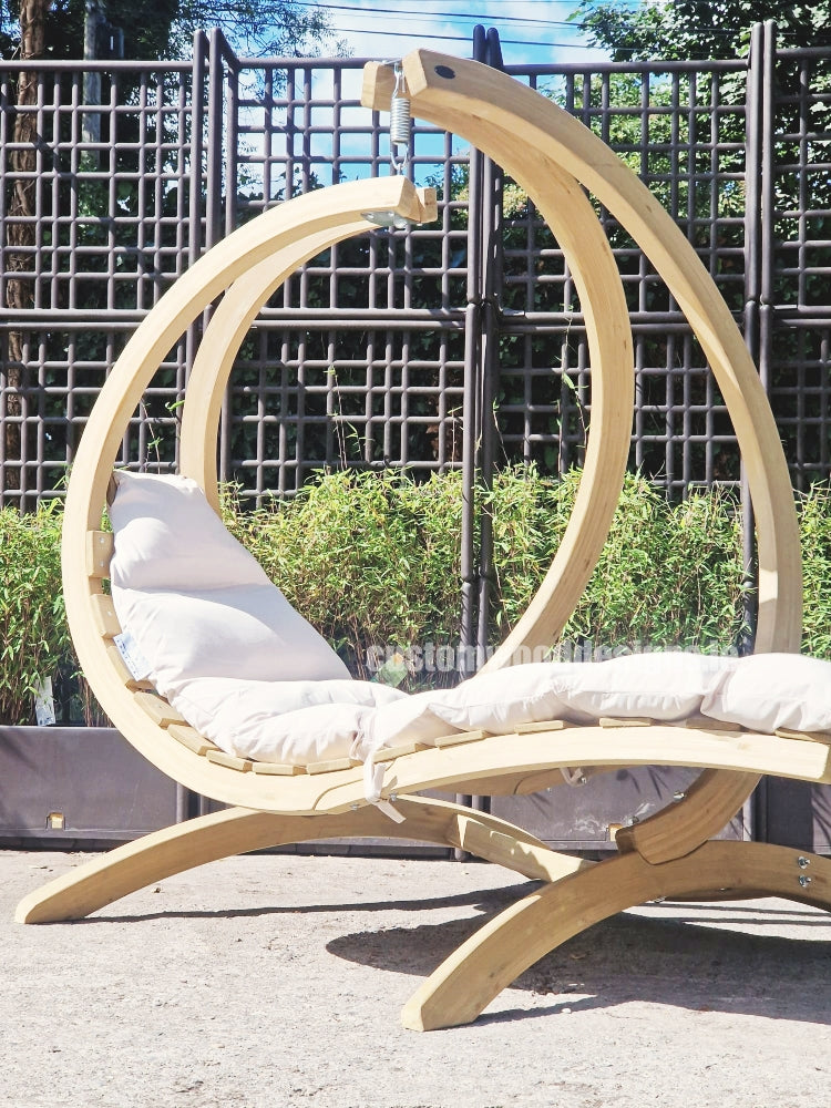 Load image into Gallery viewer, Swing Lounger &amp; Stand Set - Custom Wood Designs Swing Lounger &amp; Stand Set made from [material] –  [use_case] | Custom Wood Designs
